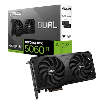 ASUS DUAL 지포스 <b>RTX</b> <b>5060</b> <b>Ti</b> OC D7 <b>16GB</b> EVO 대원씨티에스