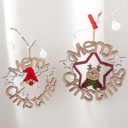 플라워트리 우드원형글자 15cm