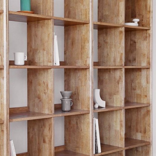 베이직가구 블랙러버 빈티지로얄 A형 책장 세트 2400 (80cm)_이미지