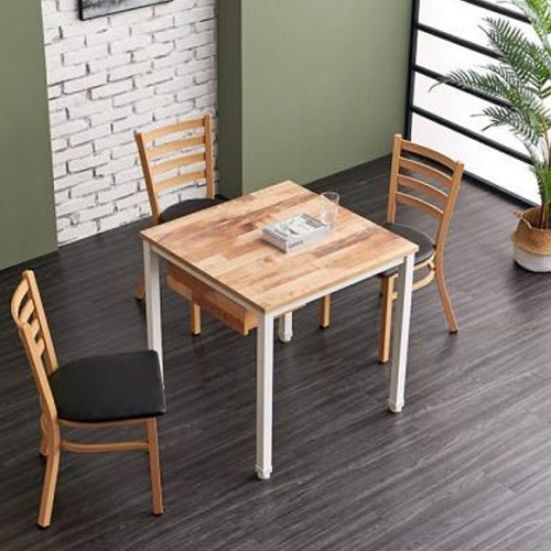 히트가구 A7242 LPM 스틸 식탁 750