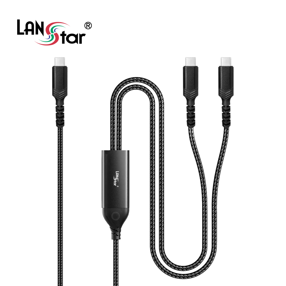 라인업시스템 LANStar 140W C to C타입 2 in 1 듀얼 케이블 LS-UCC140이미지입니다. 누르면 해당 게시물로 새창이동합니다.