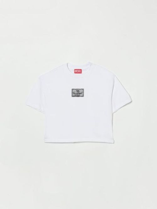 디젤 Little Girls T shirt J026050GRAI Black K900_이미지