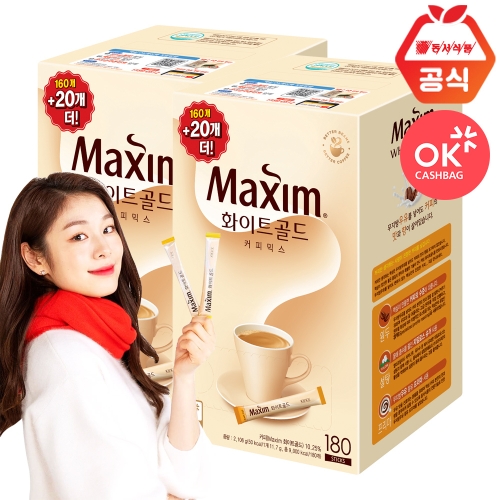 동서식품 맥심 화이트골드 믹스 스틱 360개입 [1개]