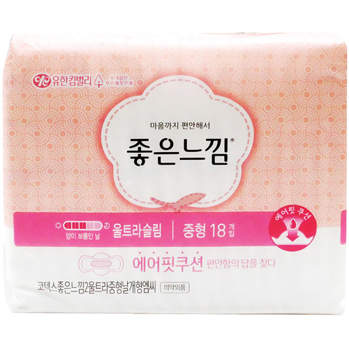 좋은느낌 오리지널 울트라슬림 날개 중형 18개 (3팩(54개))_이미지