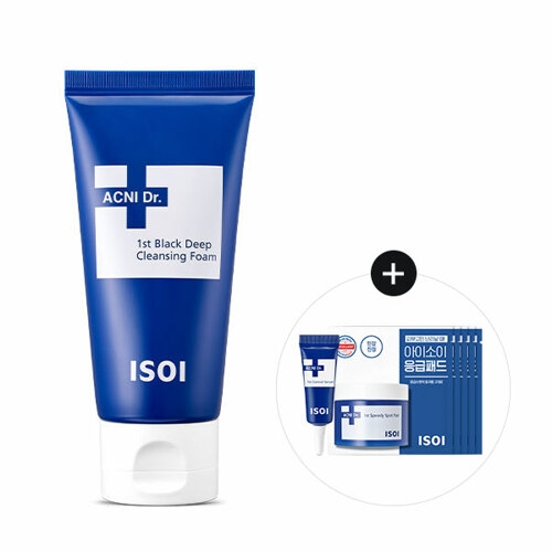 아이소이 아크니 닥터 퍼스트 블랙 딥 클렌징 폼 75ml