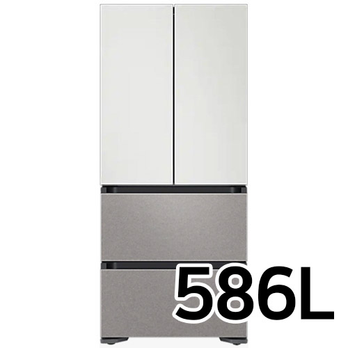 삼성전자 비스포크 김치플러스 코타+바이브 RQ58C9442AP (화이트+다크메탈)_이미지