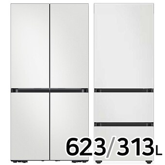 삼성전자 비스포크 키친핏 Max <b>RM70F64Q1A</b> + 키친핏 코타 RQ33DB74C1AP (화이트)