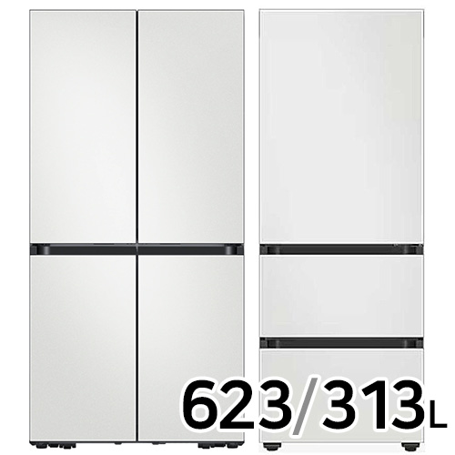 삼성전자 비스포크 키친핏 Max RM70F64Q1A + 키친핏 코타 RQ33DB74C1AP (화이트)_이미지