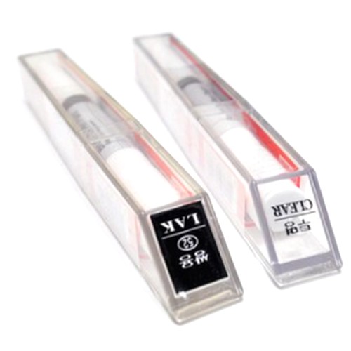 쌍용 LAK 스페이스블랙 붓펜 8ml + 투명마감용붓펜 8ml 세트