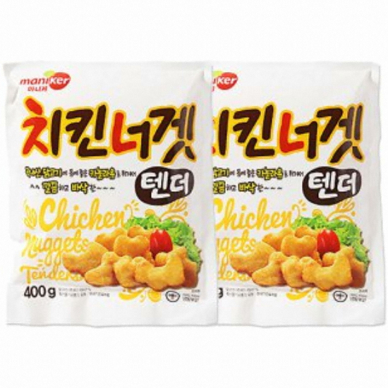 마니커 치킨너겟 텐더 400g (2개)