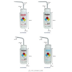 고려에이스 KA.30-00E Ethanol 500ml 라벨 광구세척병_국산 Labeled Wide Mouth Wash Bottles