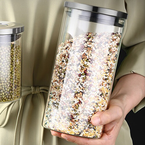 트리 쿠킹락 내열유리 원두 진공 캐니스터 800ml_이미지