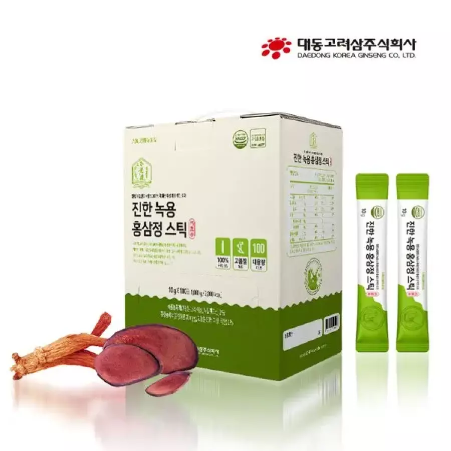 대동고려삼 진한 녹용 홍삼정 스틱 10ml 100포 (1개)_이미지