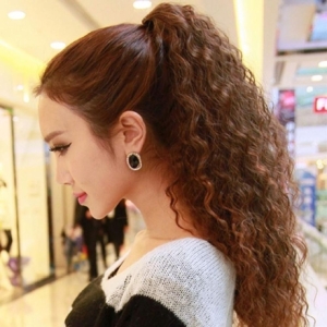 W67049B 곱슬묶음머리부분가발 흑인머리가발 흑인곱슬머리가발 복수할인