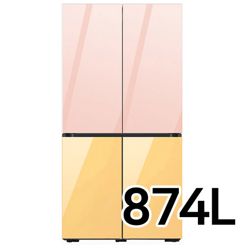 삼성전자 비스포크 글램 RF85C90J1 (핑크+썬옐로우)_이미지
