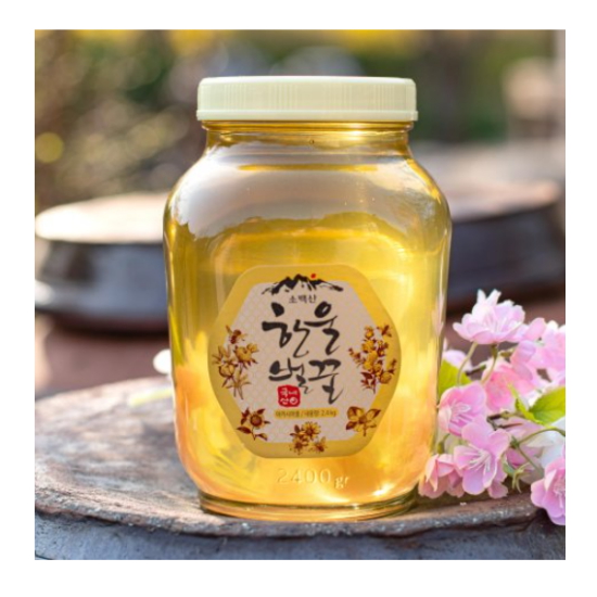  소백산 한울벌꿀(아카시아꿀) 2.4kg (1개)