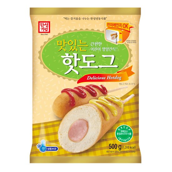 한성기업 맛있는 핫도그 10개입 500g (1개)_이미지