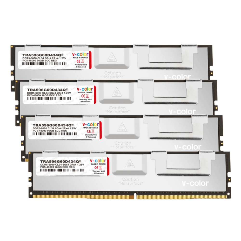 V-Color DDR5-6000 CL34 ECC/REG 패키지 (384GB(96Gx4))_이미지