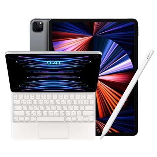 APPLE 2021 iPad Pro 12.9 5세대 Cellular+애플펜슬 2세대,매직키보드 (512GB)_이미지