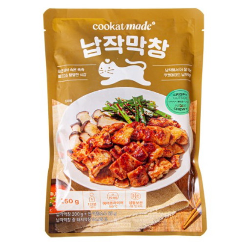 지엔티 쿠캣 납작막창, 250g, 4개_이미지