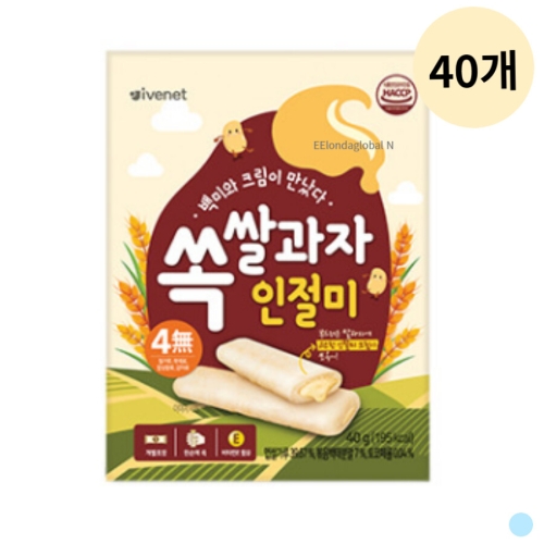 아이배냇 쏙쌀과자 인절미 40g (40개)_이미지