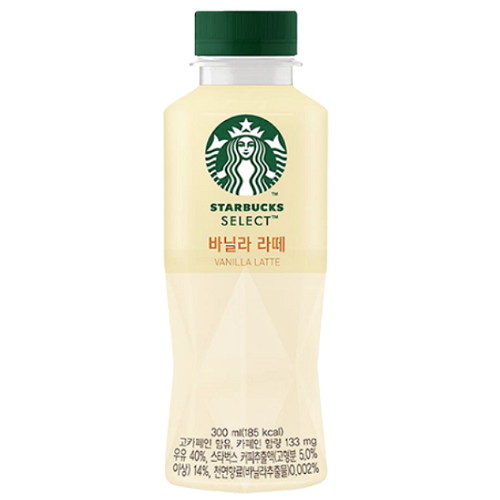 스타벅스 셀렉트 바닐라 라떼 300ml (18개)_이미지