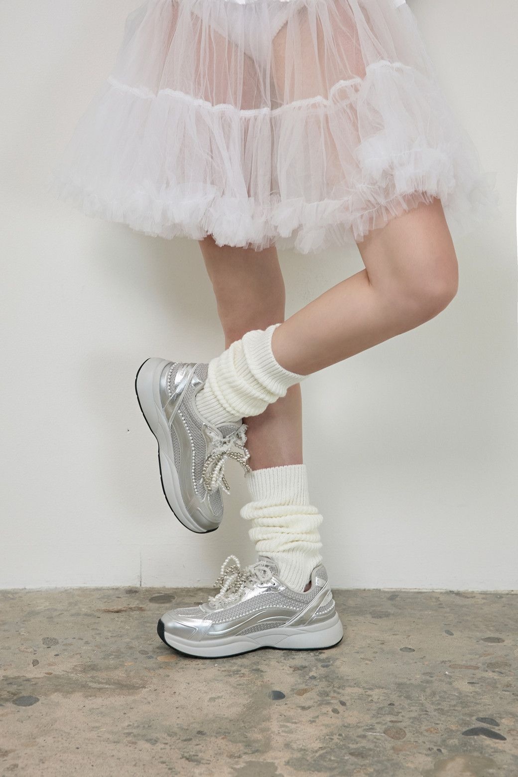 2025 delight sneakers silver DA4DS26003SVX-P