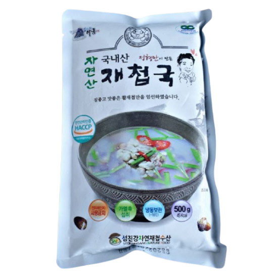 섬진강자연재첩수산 정형만 자연산 재첩국 500g (2개)_이미지