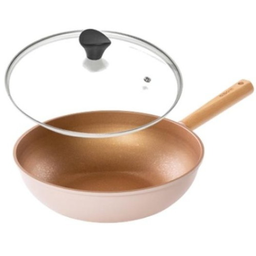 키친아트 골드플렉스 IH 궁중팬 (28cm+유리뚜껑)