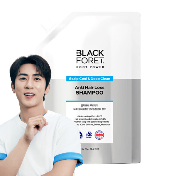 루트파워 두피 쿨 앤 딥클린 탈모증상완화 샴푸 리필 450ml