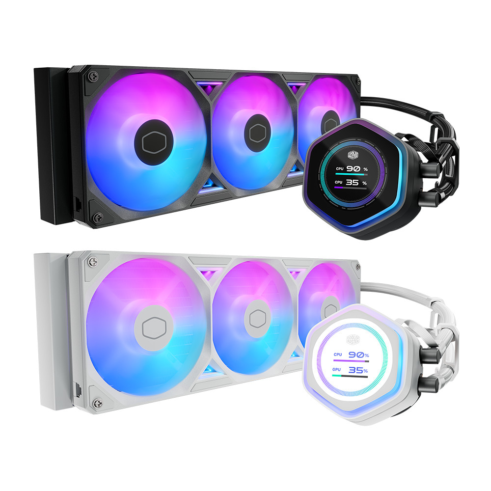 쿨러마스터 MASTERLIQUID 360 ATMOS II LCD이미지입니다. 누르면 해당 게시물로 새창이동합니다.