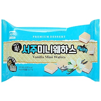 아이푸드 서주 서주 미니<b>웨하스</b> 바닐라맛 80g
