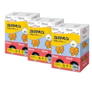 크리넥스 X 카카오 미니 티슈 230매 (6입) (3팩(18입))_이미지