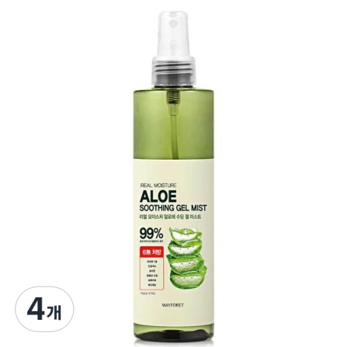 메이포레 리얼 모이스처 알로에 수딩 젤 미스트 250ml (4개)_이미지