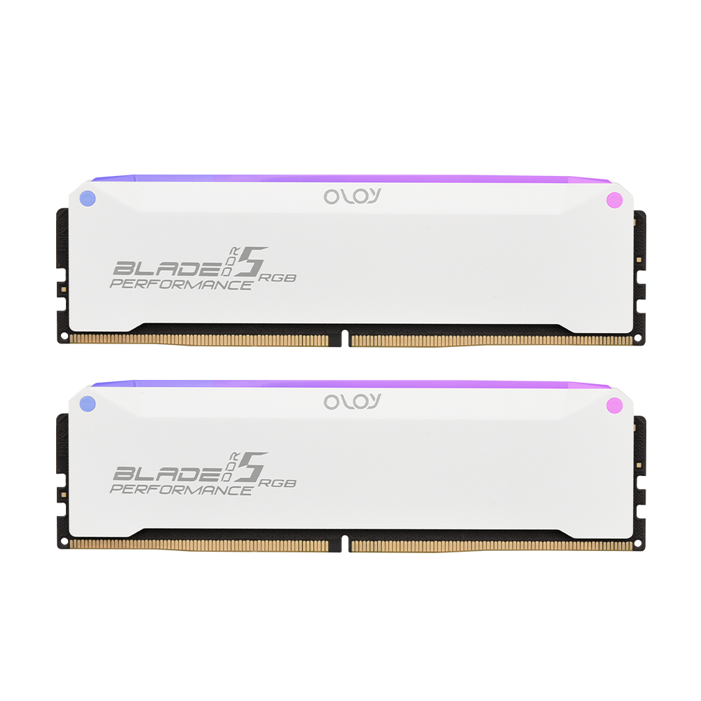 OLOy DDR5-6000 CL30 BLADE RGB White 패키지 올로코리아