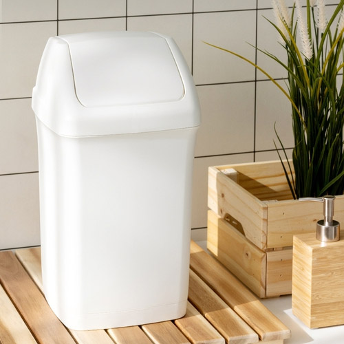 창신리빙 블랑 사각 푸쉬 휴지통 12L [본품1개]