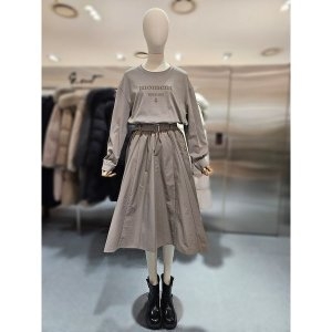 프린트 맨투맨 믹스 벨티드 원피스 7255137103