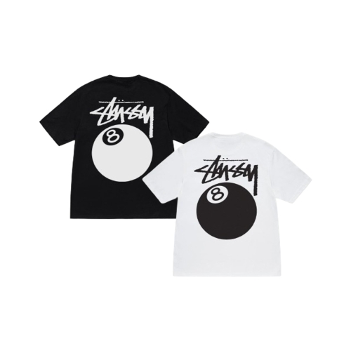  스투시 8볼 반팔 티셔츠 화이트 블랙 1905103