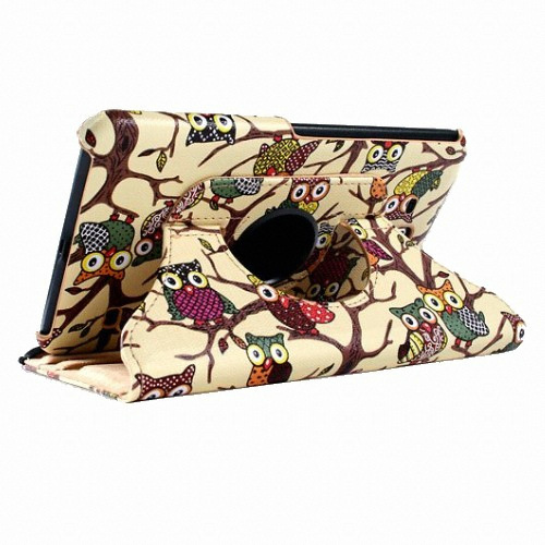 갤럭시탭A 10.1 2016 부엉이 회전 다이어리 케이스 TR-14