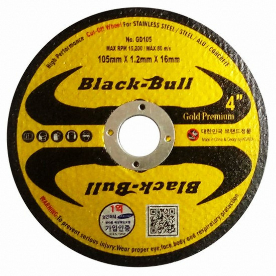 블랙불 4인치 골드 프리미엄 절단석 (10개)