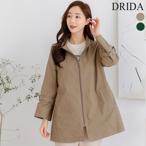 드리다 여자 봄 가을 잠바 사파리 야상 빅사이즈 점퍼 40-50대 중년여성 미시 캐주얼 출근룩955315