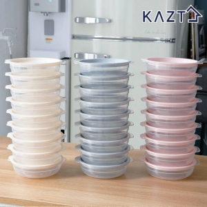 가쯔 심플쿡 냉동밥 원형 전자렌지용기 400ml (20개)_이미지