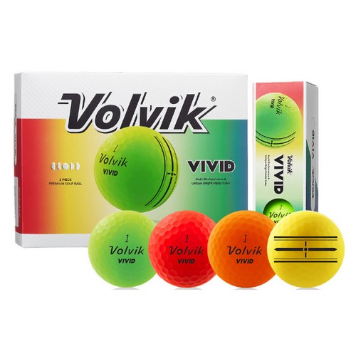 볼빅 25 비비드 듀얼코어 (컬러공, 12개)_이미지