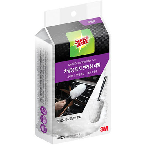 3M 스카치브라이트 차량용 먼지 브러쉬 리필 2개입 (6개)
