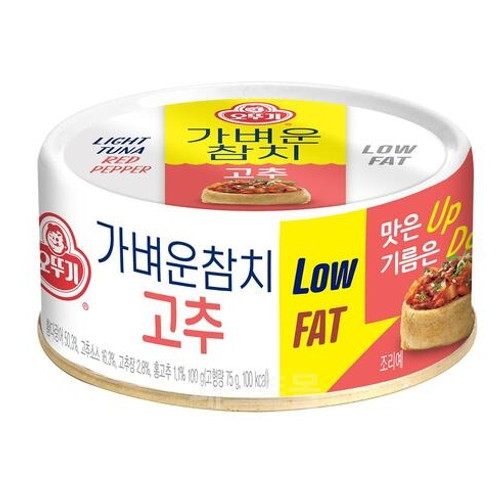 오뚜기 가벼운참치 고추 100g (8개)_이미지