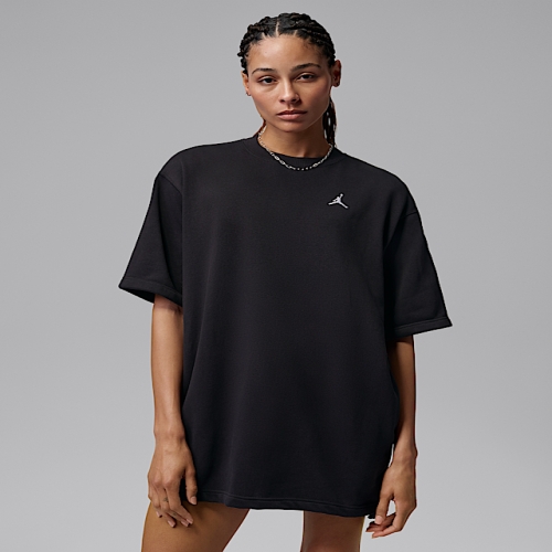 조던 브루클린 플리스 여성용 티셔츠 드레스 올리브 아우라/화이트 IF1354-371 142694