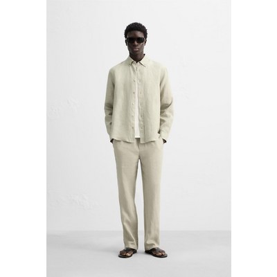 자라 국내 남성 100% 리넨 팬츠 329643 L KR 32