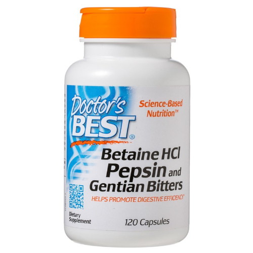 닥터스베스트 베타인 HCI 펩신 앤 젠티안 비터 120캡슐 (해외) (3개)_이미지