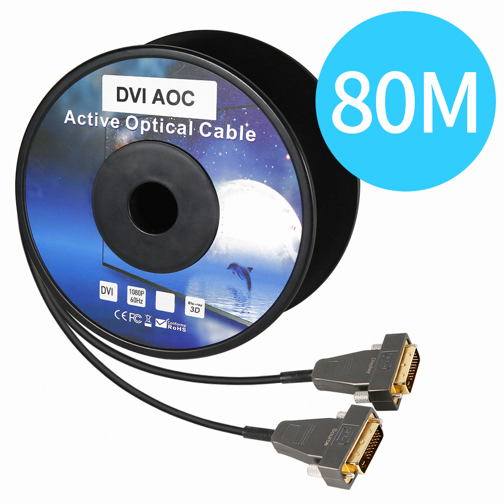이지넷유비쿼터스 넥스트 DVI AOC 하이브리드 광 케이블 (80m)_이미지