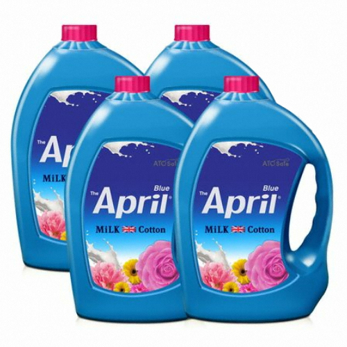 아토세이프 밀크코튼 ㅤ고농축 퍼퓸 섬유유연제 에이프릴향 3.06L (4개)_이미지
